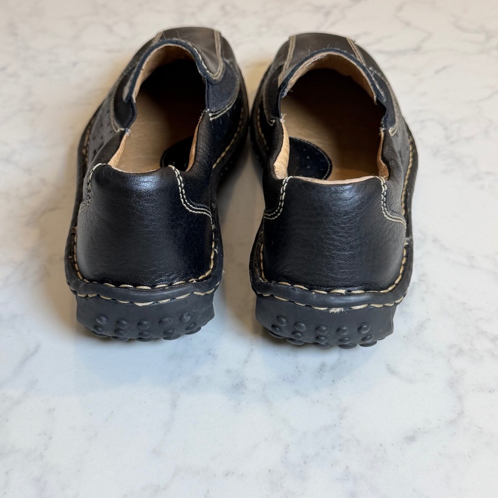 Born Women's Black Pebbled Leather Slip On Comfort Loafers Size 6 NWOB - Picture 4 of 7